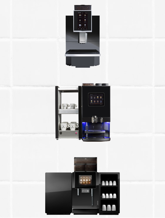Diferentes máquinas de café para empresas